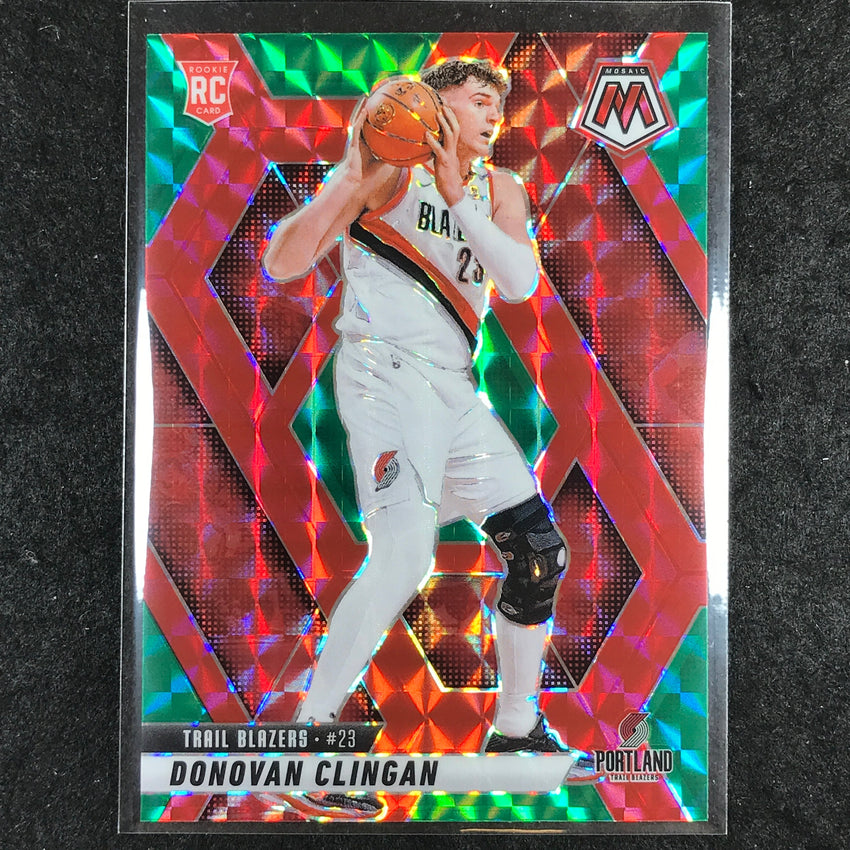2024-25 Mosaic DONOVAN CLINGAN Rookie Choice Red and Green #246