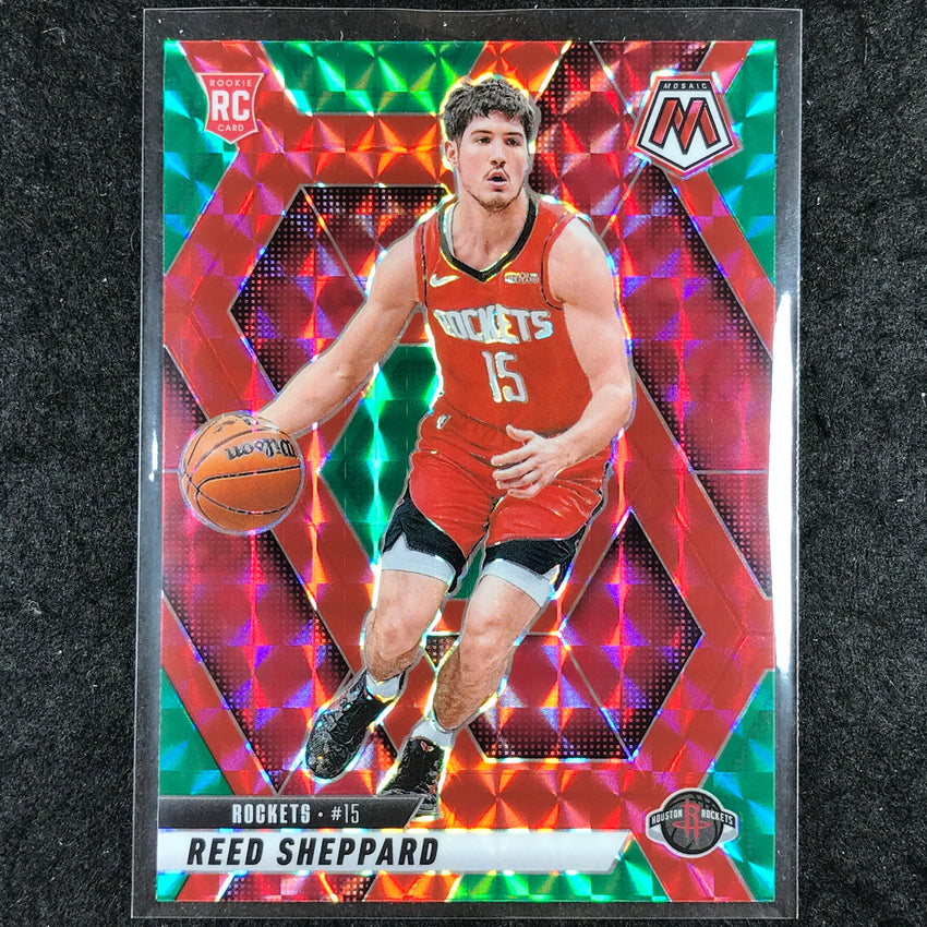 2024-25 Mosaic REED SHEPPARD Rookie Choice Red and Green #249