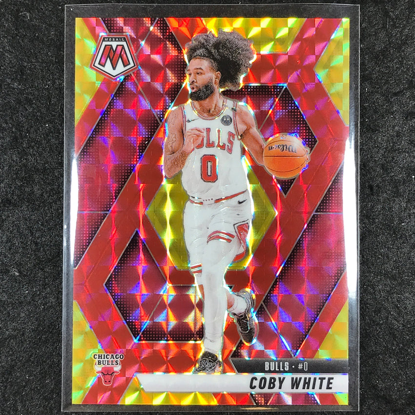 2024-25 Mosaic COBY WHITE Choice Fusion Red and Yellow 19/75 #3