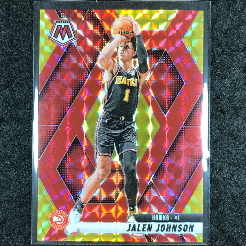 2024-25 Mosaic JALEN JOHNSON Choice Fusion Red and Yellow 11/75 #35