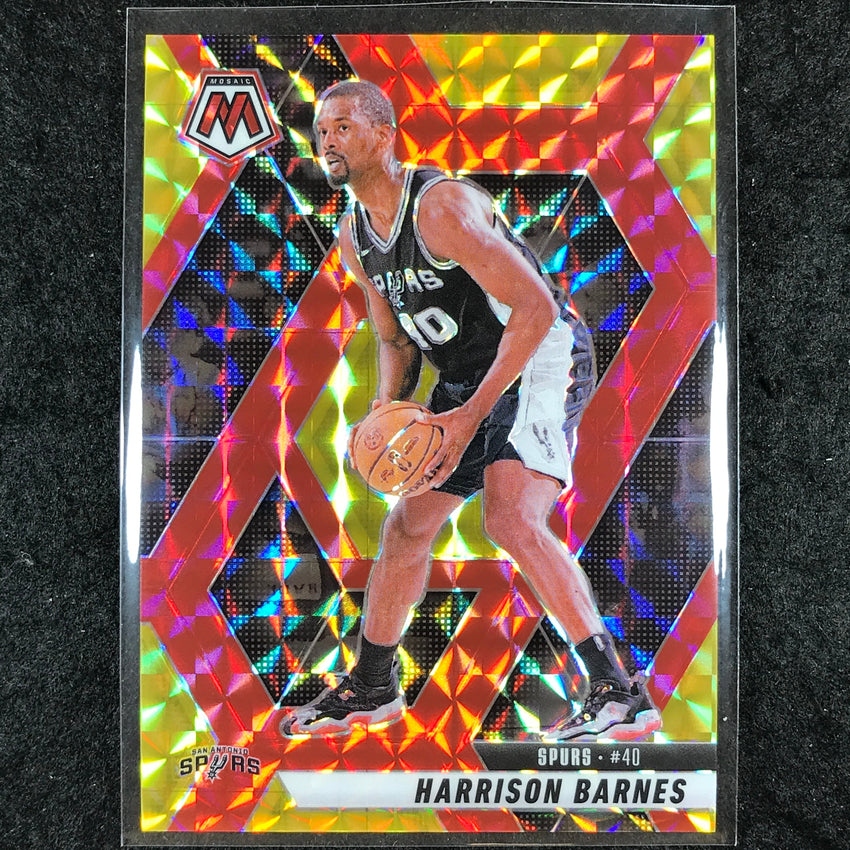 2024-25 Mosaic HARRISON BARNES Choice Fusion Red and Yellow 37/75 #50