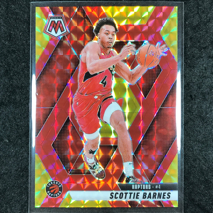 2024-25 Mosaic SCOTTIE BARNES Choice Fusion Red and Yellow 63/75 #77