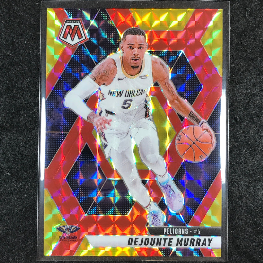 2024-25 Mosaic DEJOUNTE MURRAY Choice Fusion Red and Yellow 10/75 #82