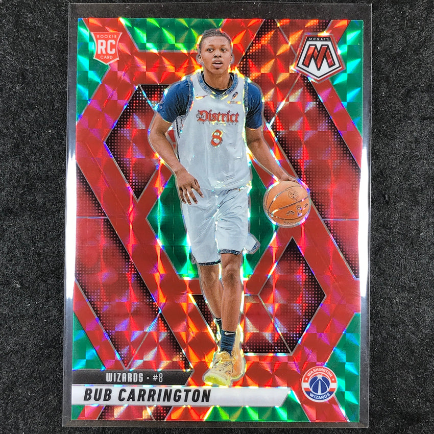 2024-25 Mosaic BUB CARRINGTON Rookie Choice Red and Green #206