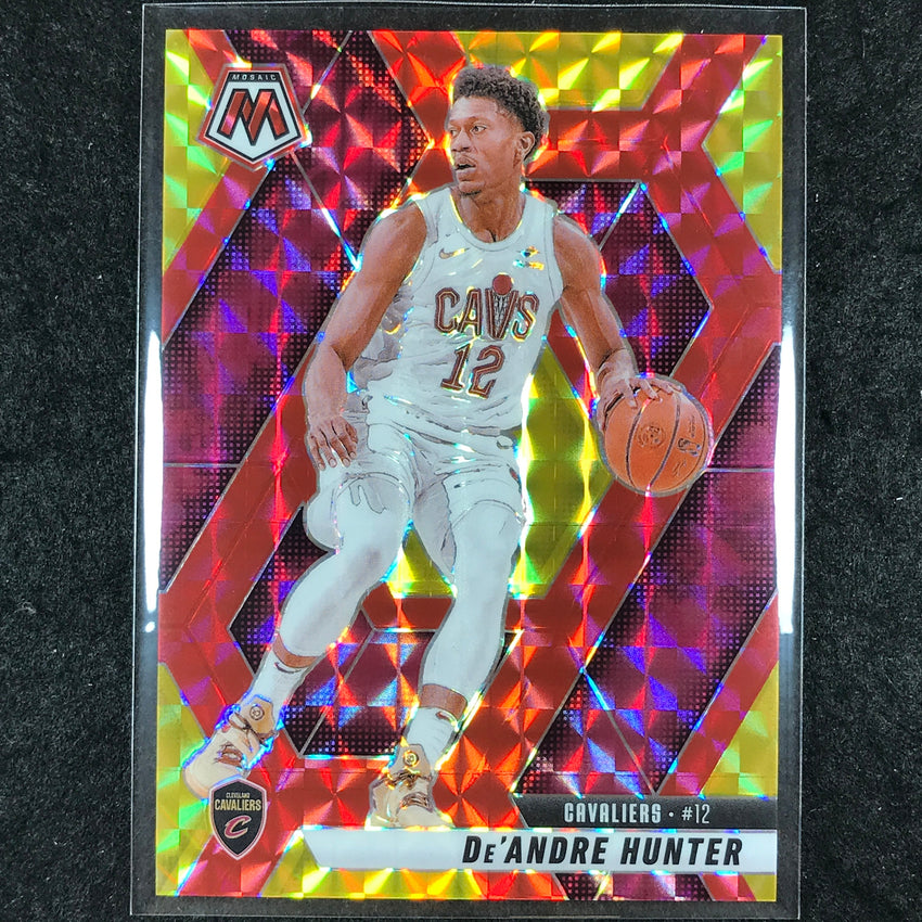 2024-25 Mosaic DE'ANDRE HUNTER Choice Fusion Red and Yellow 52/75 #86