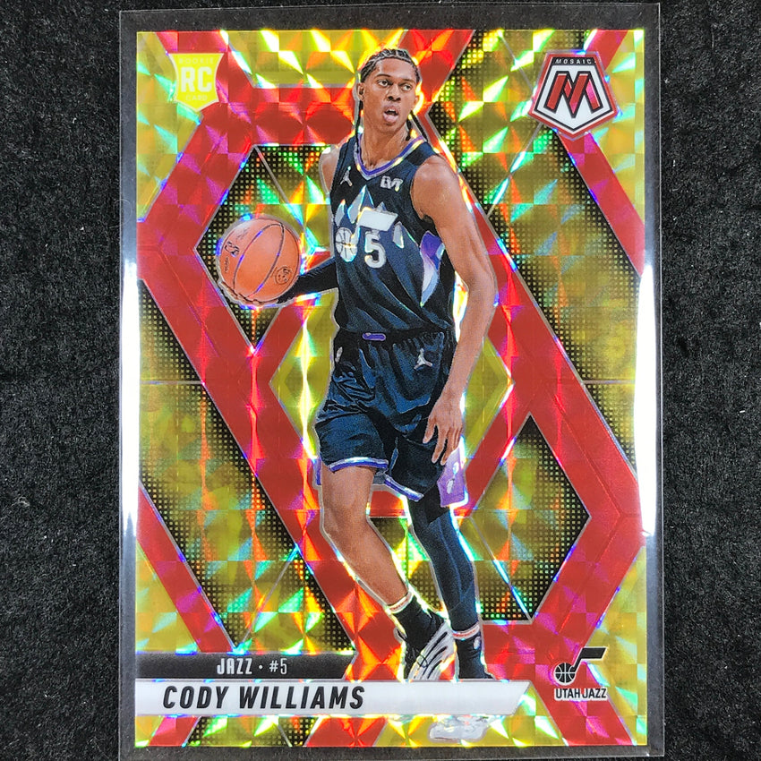 2024-25 Mosaic CODY WILLIAMS Rookie Choice Fusion Red and Yellow 53/75 #207