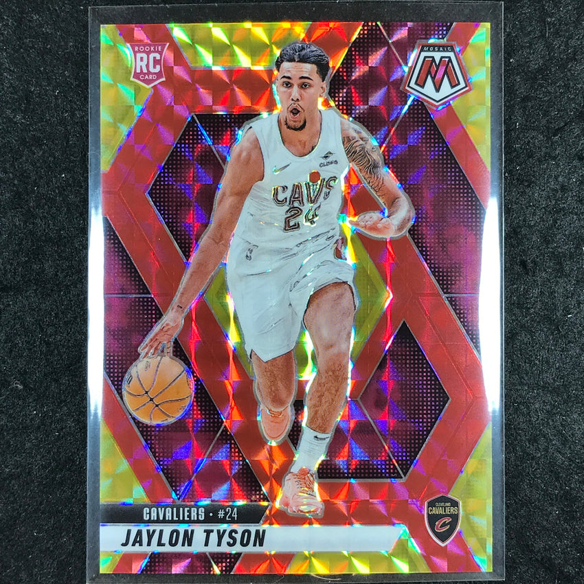 2024-25 Mosaic JAYLON TYSON Rookie Choice Fusion Red and Yellow 33/75 #217