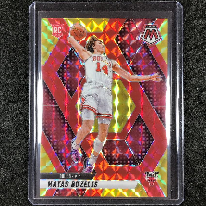 2024-25 Mosaic MATAS BUZELIS Rookie Choice Fusion Red and Yellow 38/75 #223