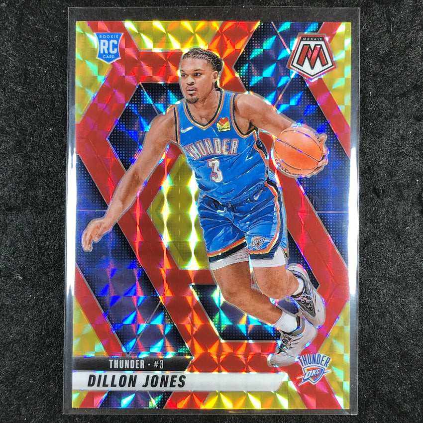 2024-25 Mosaic DILLON JONES Rookie Choice Fusion Red and Yellow 61/75 #224