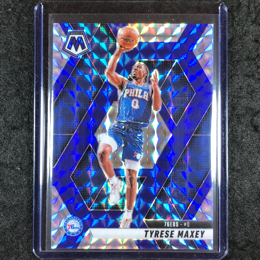 2024-25 Mosaic TYRESE MAXEY Choice Blue 16/45 #23
