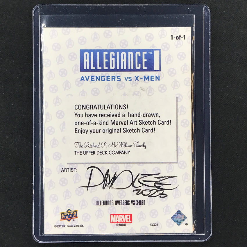 2023 Marvel Allegiance Avengers Vs. X-men Namor Sketch Card 1/1 David Lee