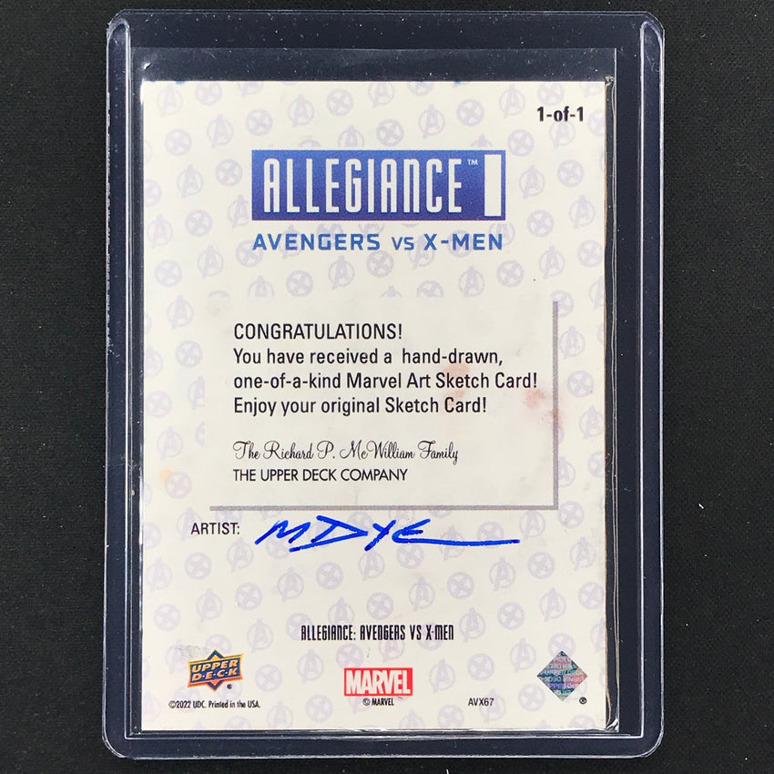 2023 Marvel Allegiance Avengers Vs. X-men Storm Sketch Card 1/1 Marcia Dye