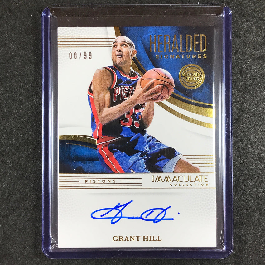 2024-25 Immaculate GRANT HILL Heralded Signatures Auto 8/99