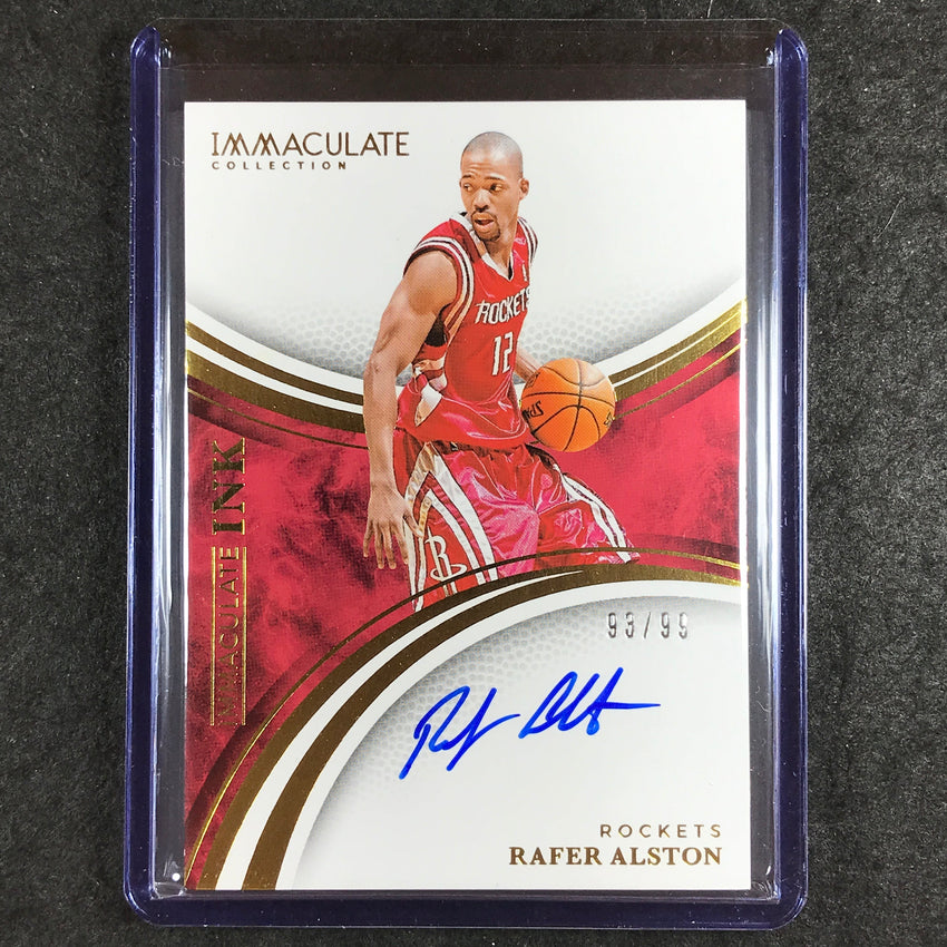 2024-25 Immaculate RAFER ALSTON Immaculate Ink Auto 93/99