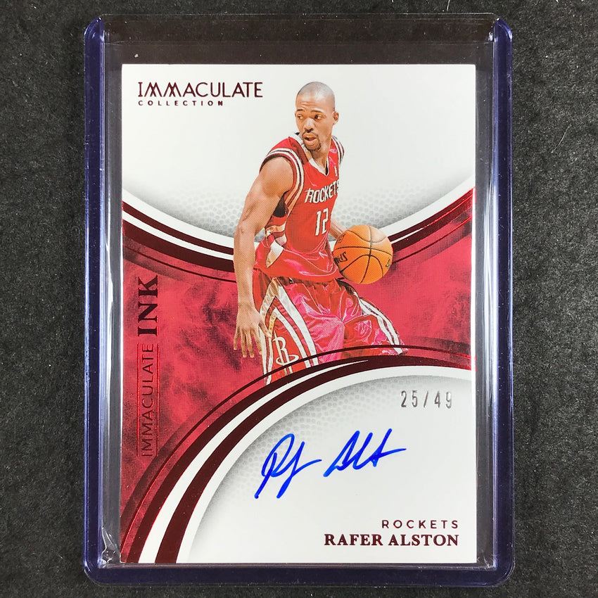2024-25 Immaculate RAFER ALSTON Immaculate Ink Auto Red 25/49