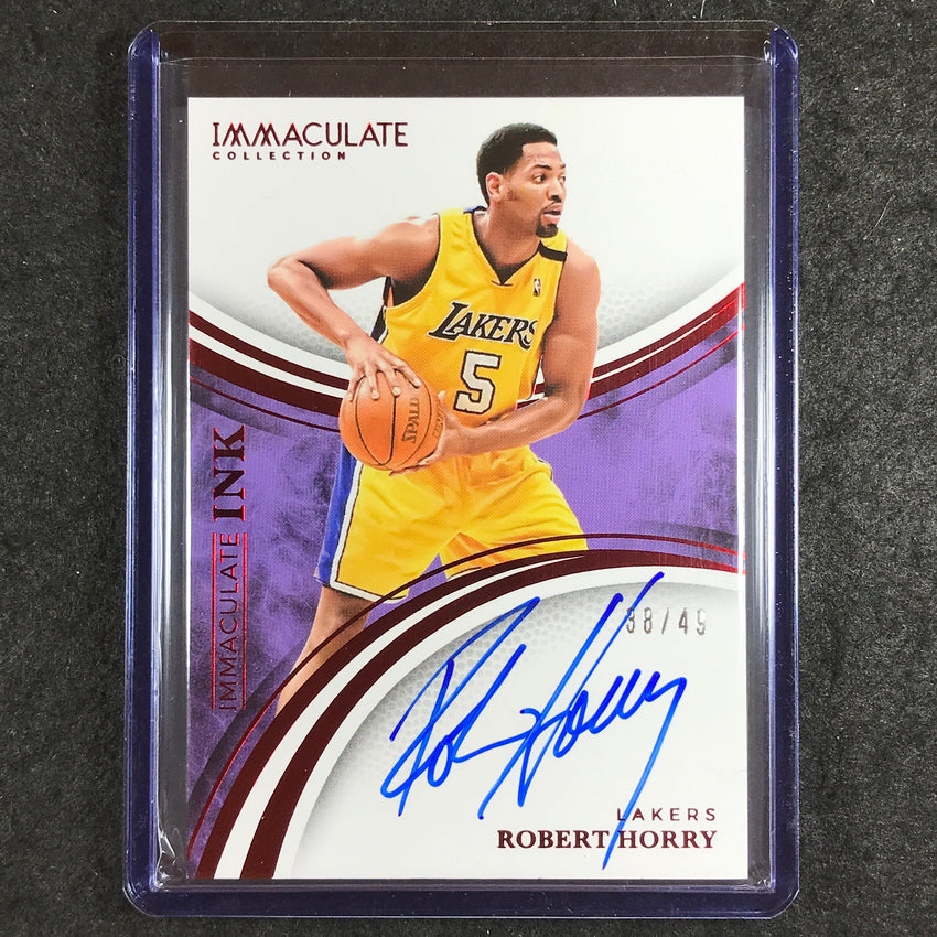 2024-25 Immaculate ROBERT HORRY Immaculate Ink Auto Red 38/49