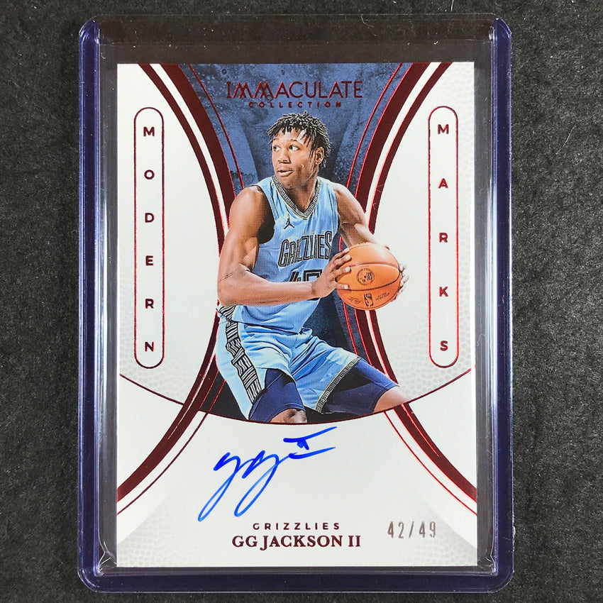 2024-25 Immaculate GG JACKSON II Modern Marks Auto Red 42/49