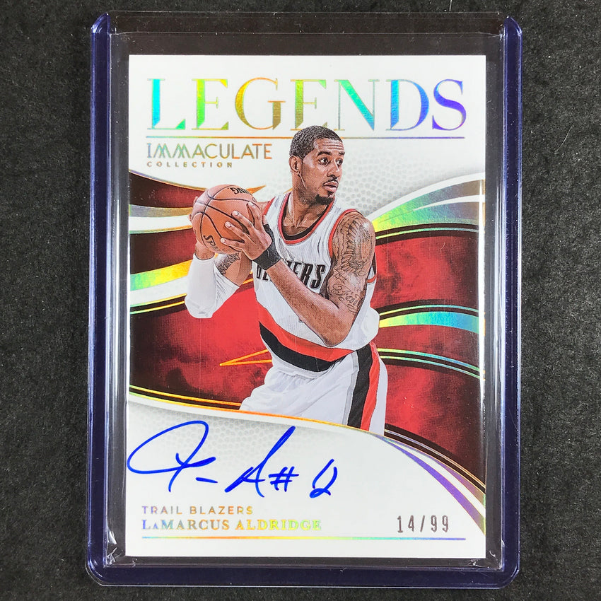 2024-25 Immaculate LAMARCUS ALDRIDGE Immaculate Legends Auto 14/99
