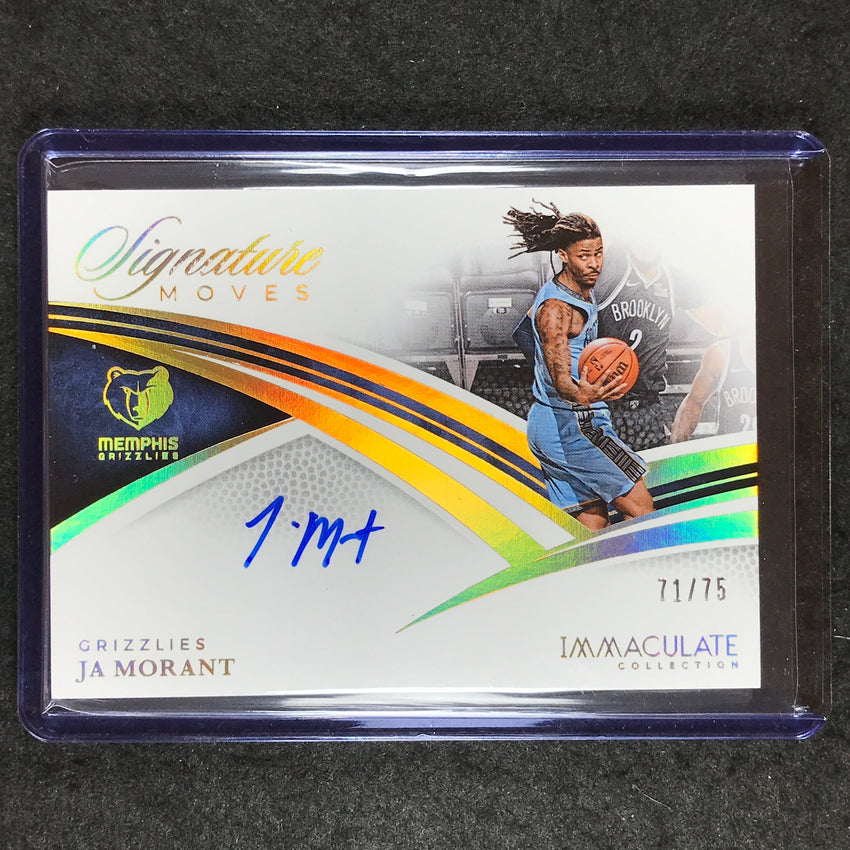 2024-25 Immaculate JA MORANT Immaculate Signature Moves Auto 71/75