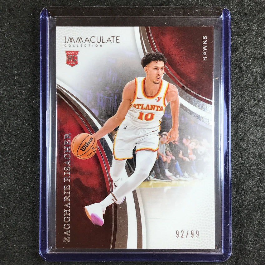 2024-25 Immaculate ZACCHARIE RISACHER Rookie Action Base 92/99 #78