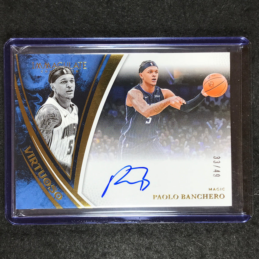 2024-25 Immaculate PAOLO BANCHERO Virtuoso Autographs 33/49
