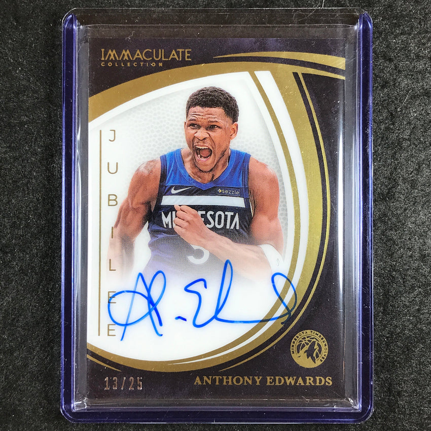 2024-25 Immaculate ANTHONY EDWARDS Jubilee Signatures Acetate Auto 13/25