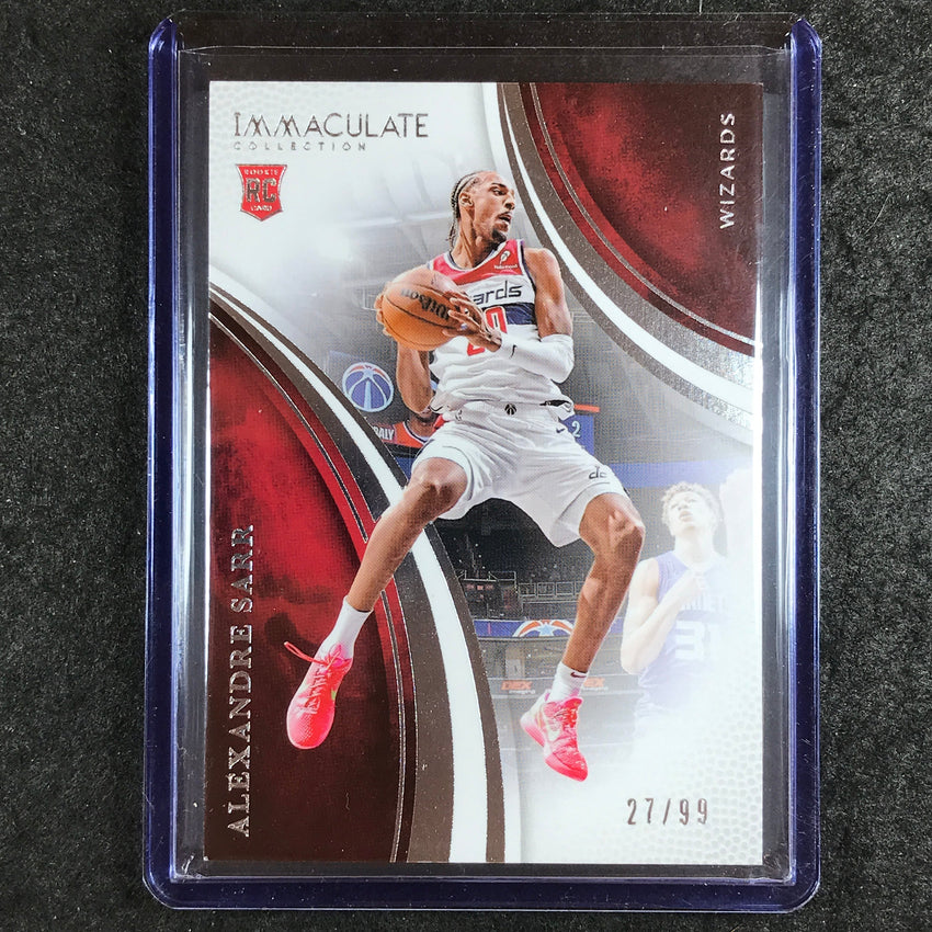 2024-25 Immaculate ALEXANDRE SARR Rookie Action Base 27/99 #88