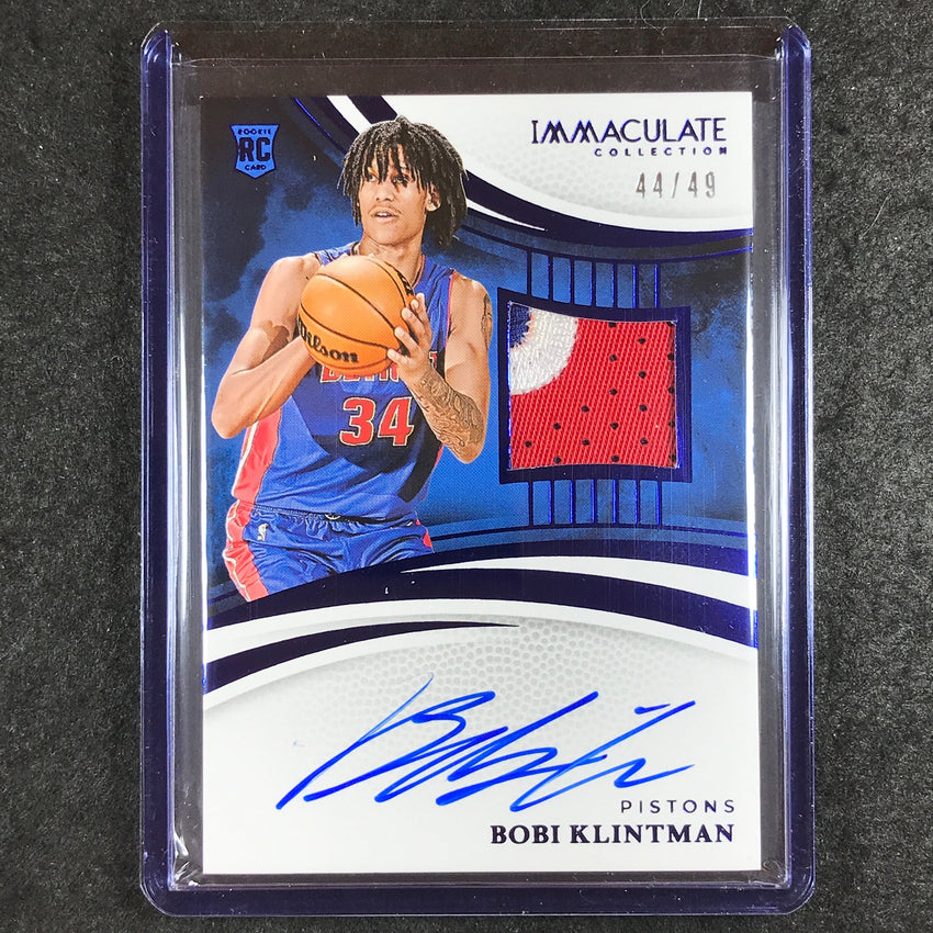 2024-25 Immaculate BOBI KLINTMAN Base Rookie Patch Auto Blue 44/49 #102