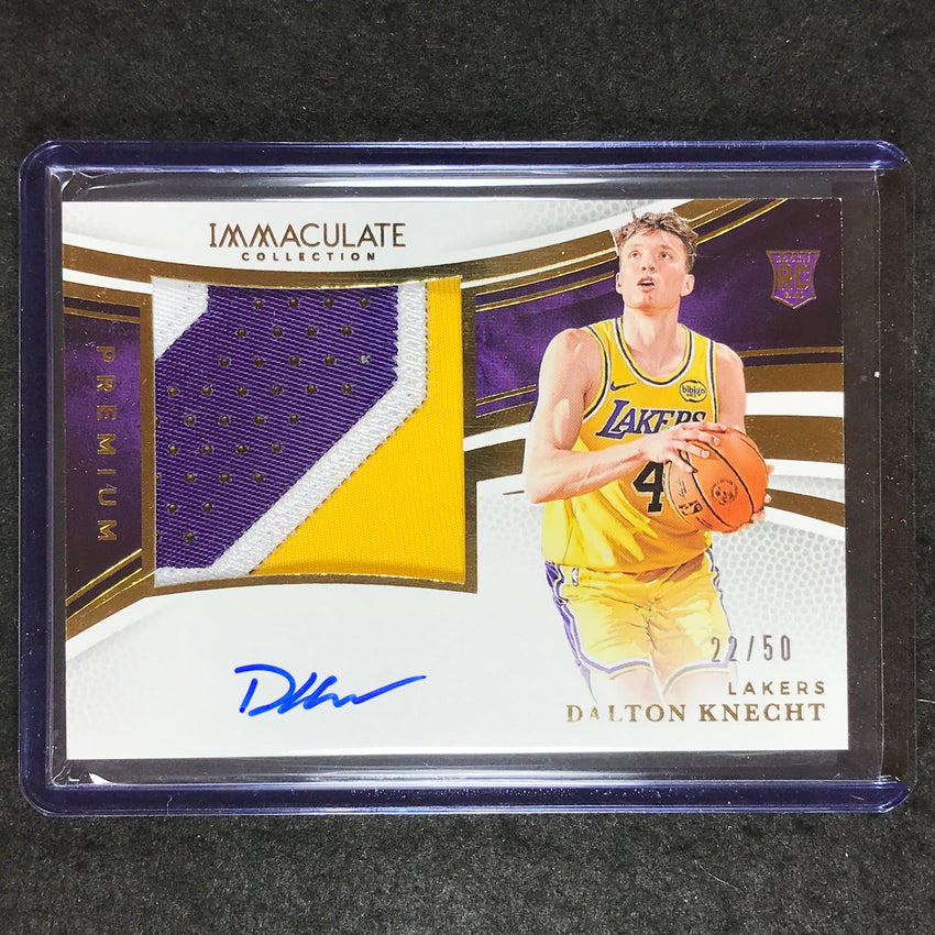 2024-25 Immaculate DALTON KNECHT Premium Rookie Patch Auto 22/50