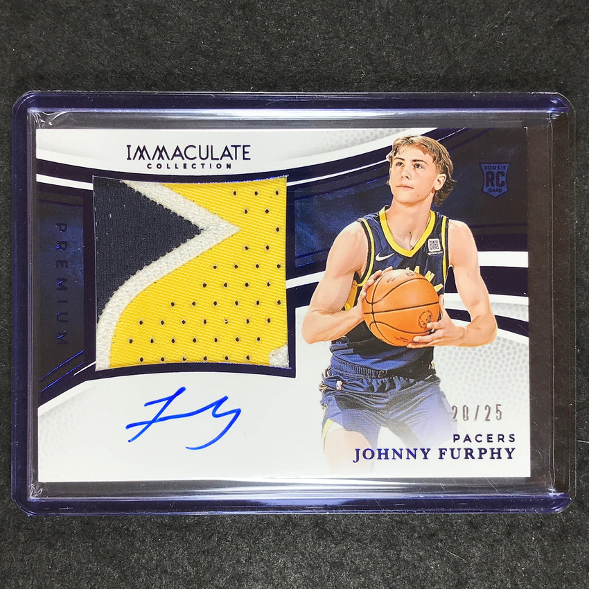 2024-25 Immaculate JOHNNY FURPHY Premium Rookie Patch Auto Blue 20/25