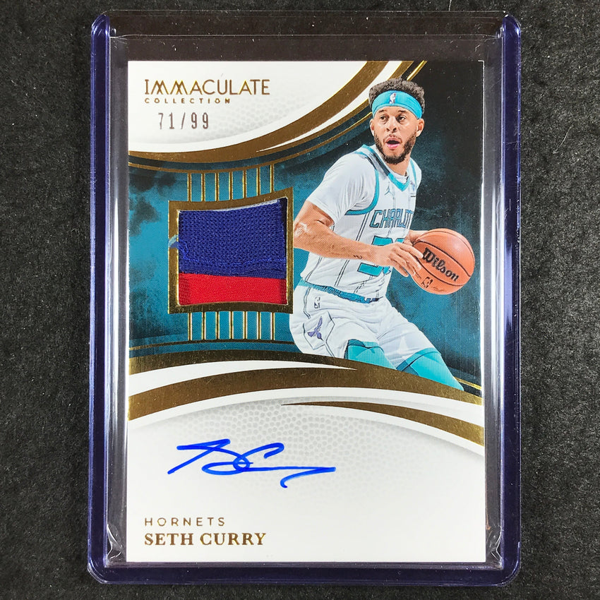 2024-25 Immaculate SETH CURRY Patch Autograph 71/99