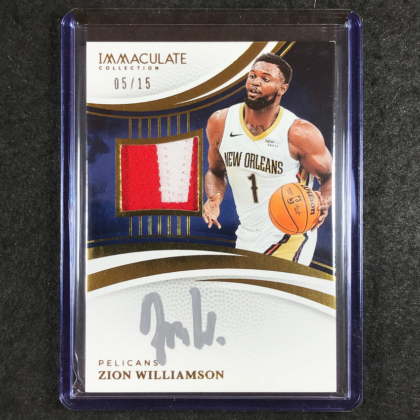 2024-25 Immaculate ZION WILLIAMSON Patch Autograph 5/15