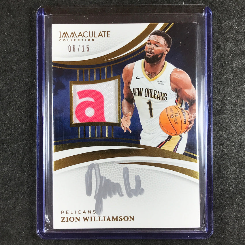 2024-25 Immaculate ZION WILLIAMSON Patch Autograph 6/15