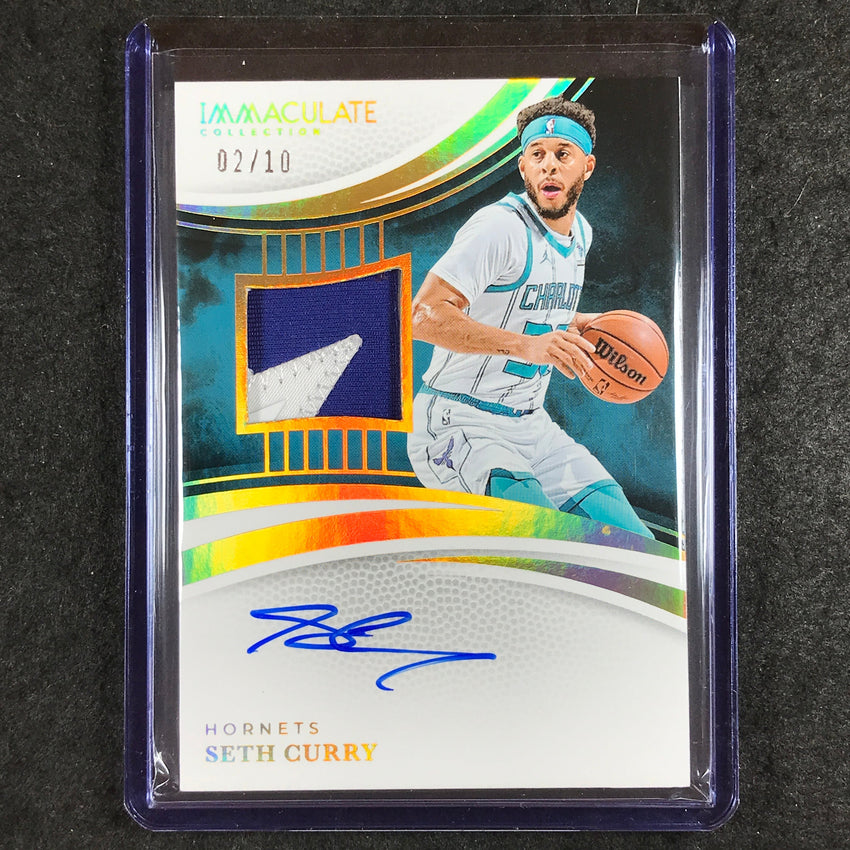 2024-25 Immaculate SETH CURRY Patch Autograph Gold 2/10