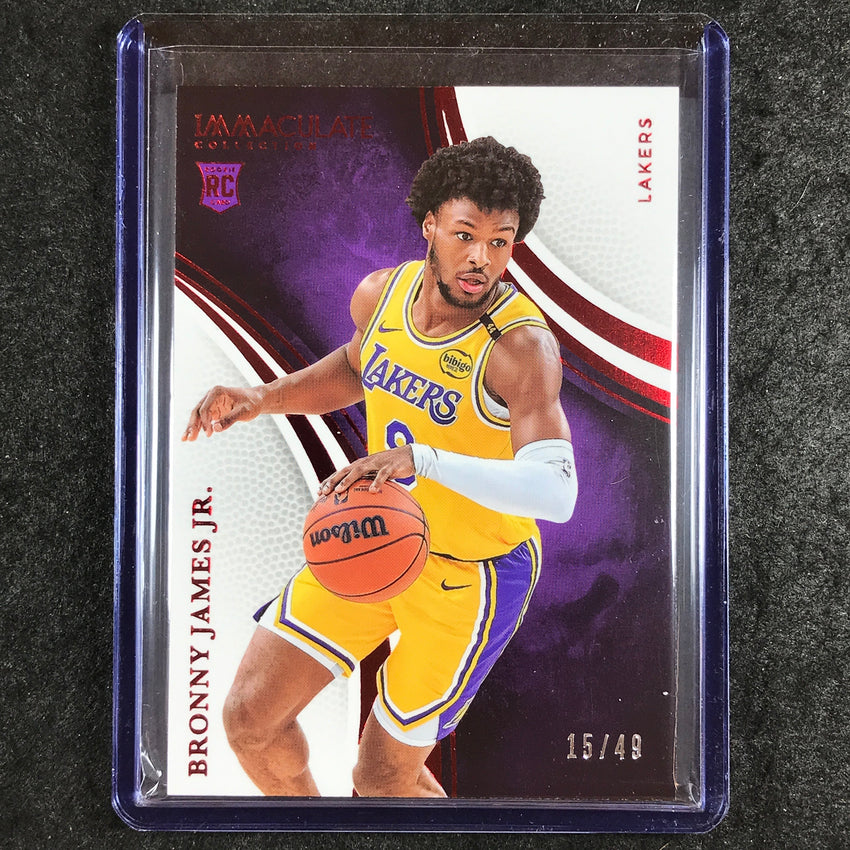 2024-25 Immaculate BRONNY JAMES JR. Rookie Base Red 15/49 #5