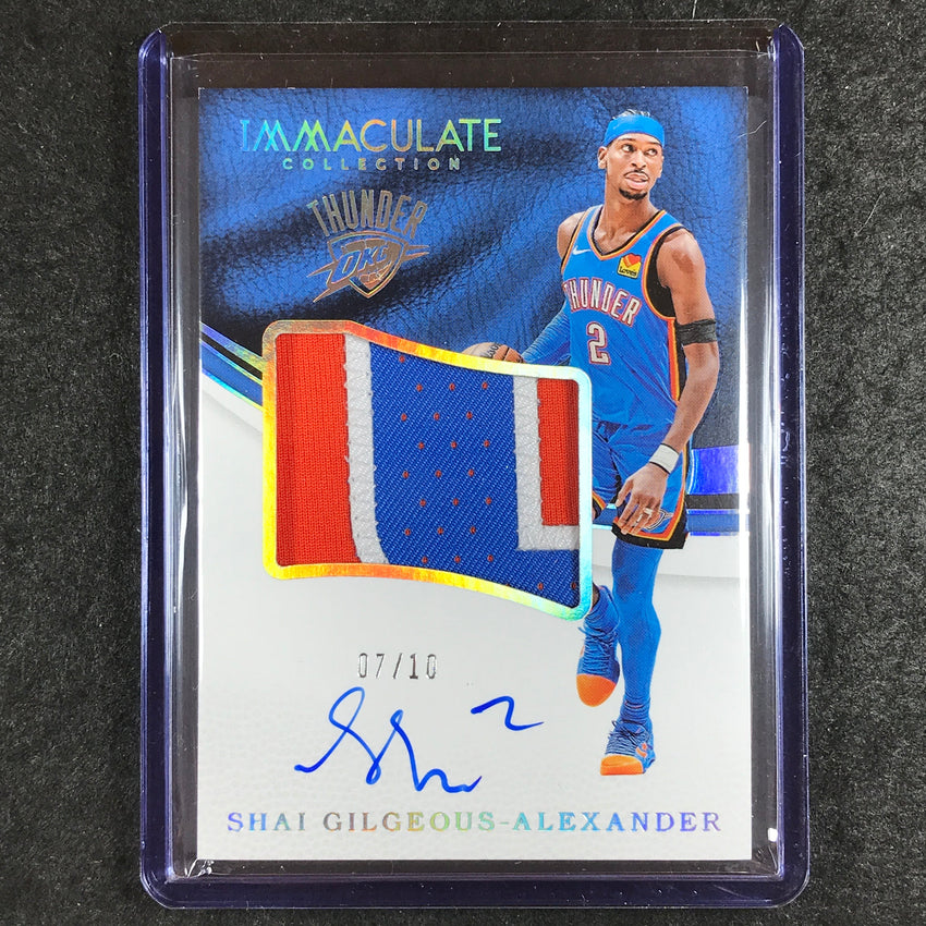 2024-25 Immaculate SHAI GILGEOUS-ALEXANDER Retro Premium Patch Auto 7/10
