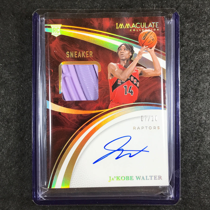 2024-25 Immaculate JA'KOBE WALTER Sneaker Signatures Rookie Auto Gold 7/10
