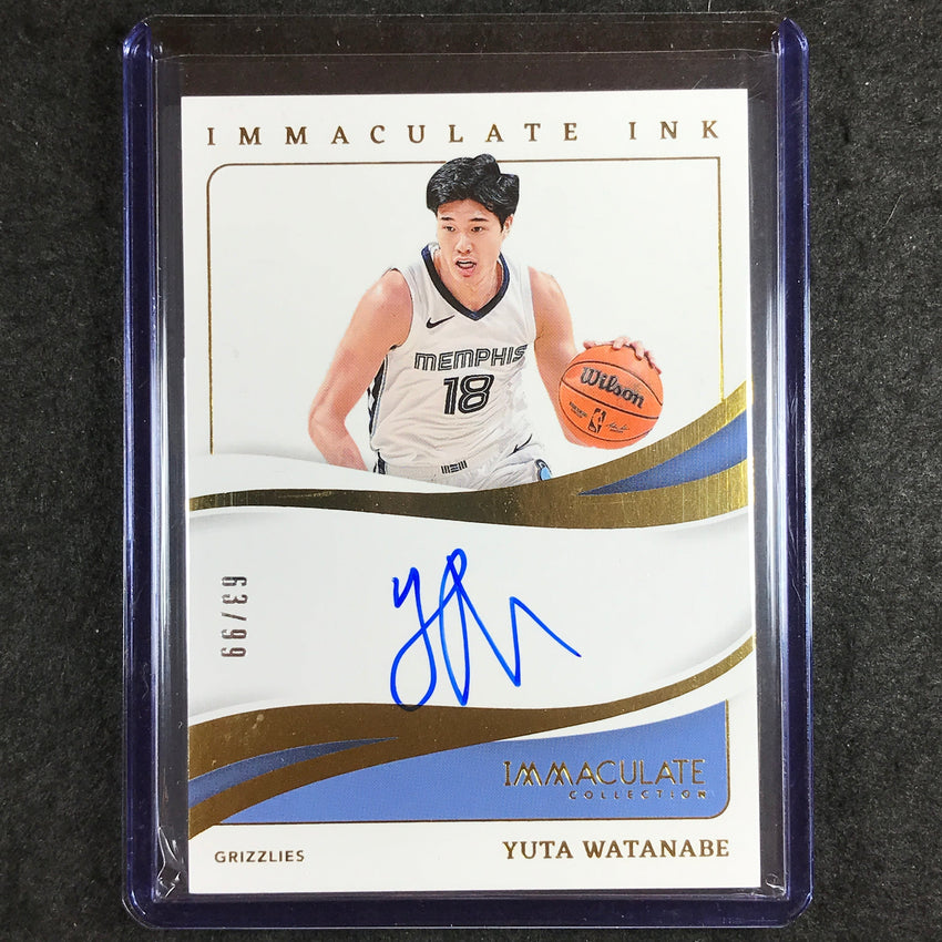 2024-25 Immaculate YUTA WATANABE Update Immaculate Ink Auto 63/99