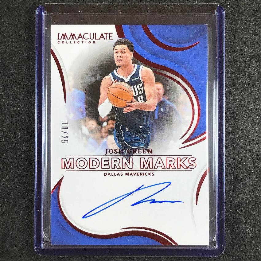 2024-25 Immaculate JOSH GREEN Update Modern Marks Auto Red 10/25