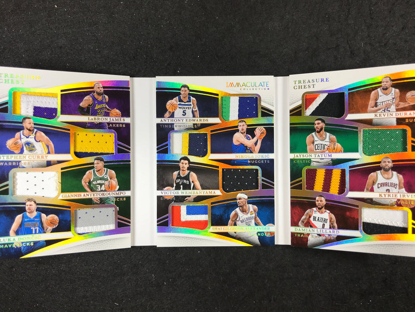 2024-25 Immaculate LEBRON CURRY GIANNIS DONCIC ET AL Treasure Chest Booklet 6/10