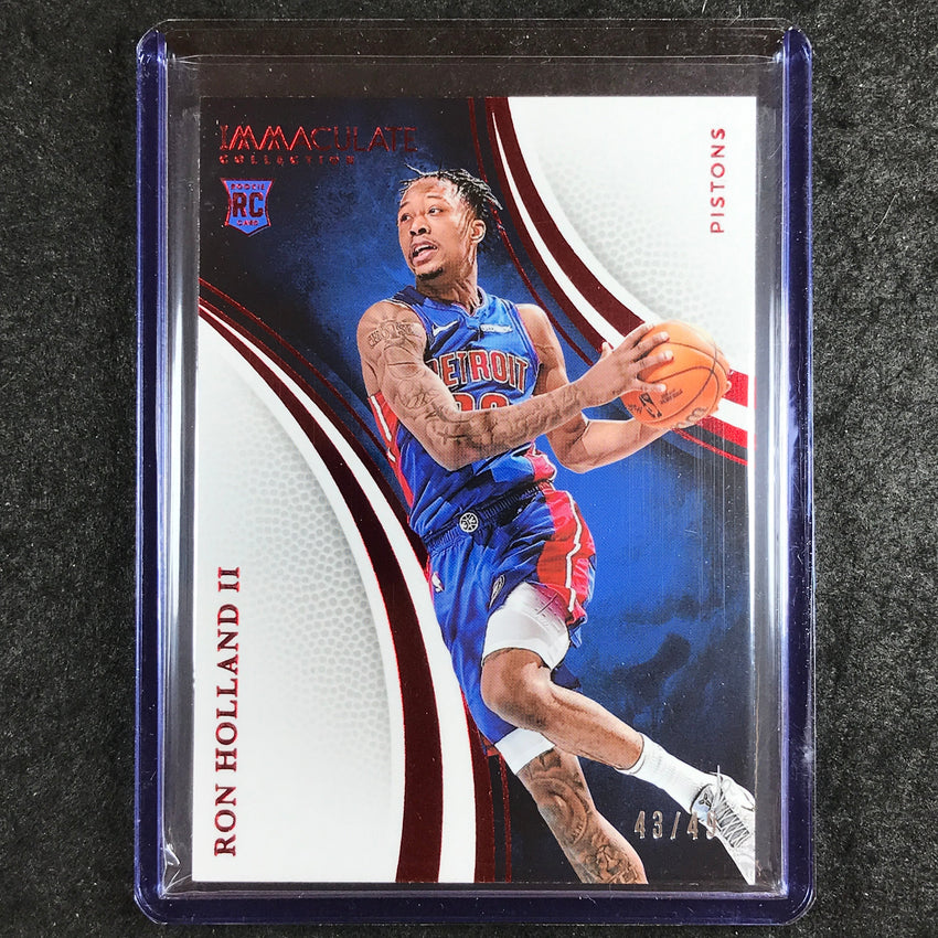 2024-25 Immaculate RON HOLLAND II Rookie Base Red 43/49 #24