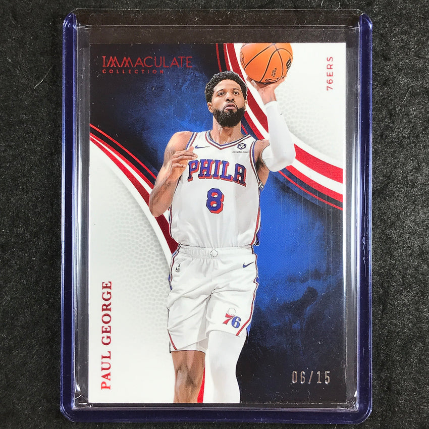 2024-25 Immaculate PAUL GEORGE Base Red 6/15 #9
