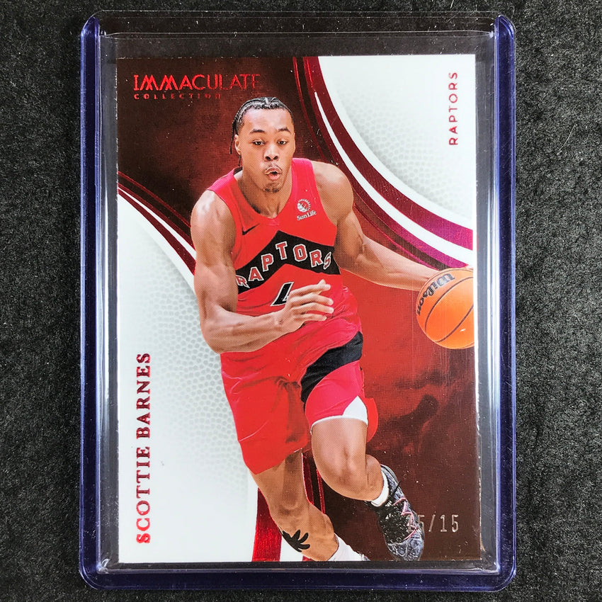 2024-25 Immaculate SCOTTIE BARNES Base Red 15/15 #37