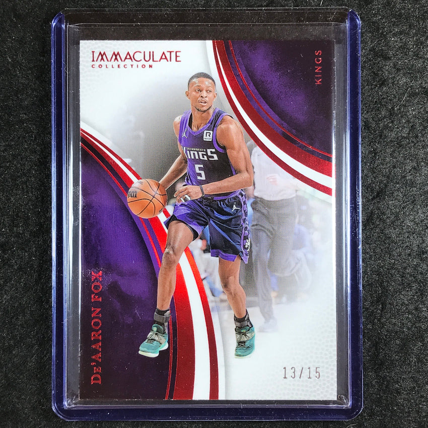 2024-25 Immaculate DE'AARON FOX Action Base Red 13/15 #87