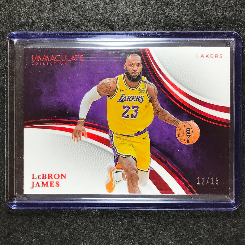 2024-25 Immaculate LEBRON JAMES Variation Base Red 12/15 #99