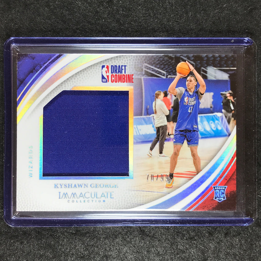 2024-25 Immaculate KYSHAWN GEORGE Draft Combine Memorabilia Rookie Jersey 70/99