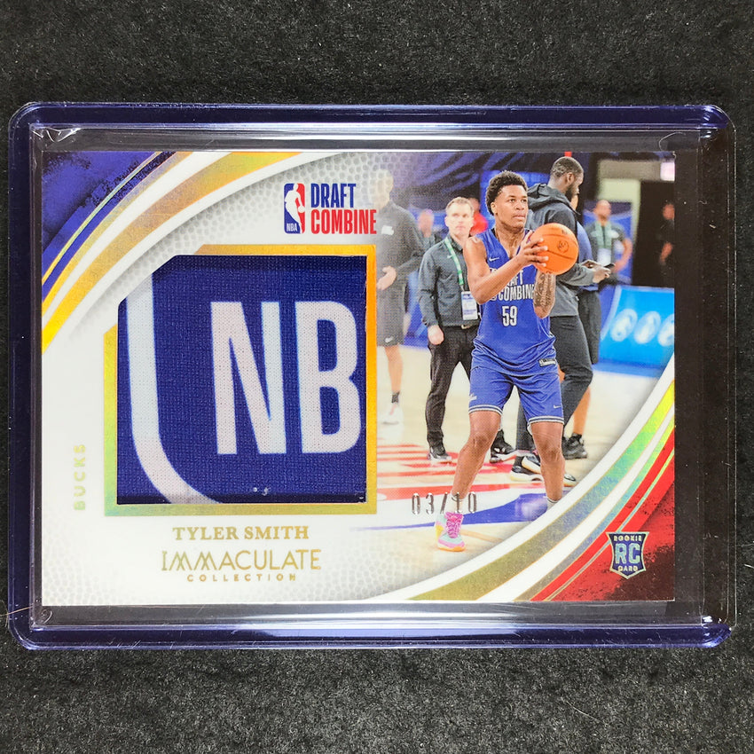 2024-25 Immaculate TYLER SMITH Draft Combine Memorabilia Rookie Patch Gold 3/10