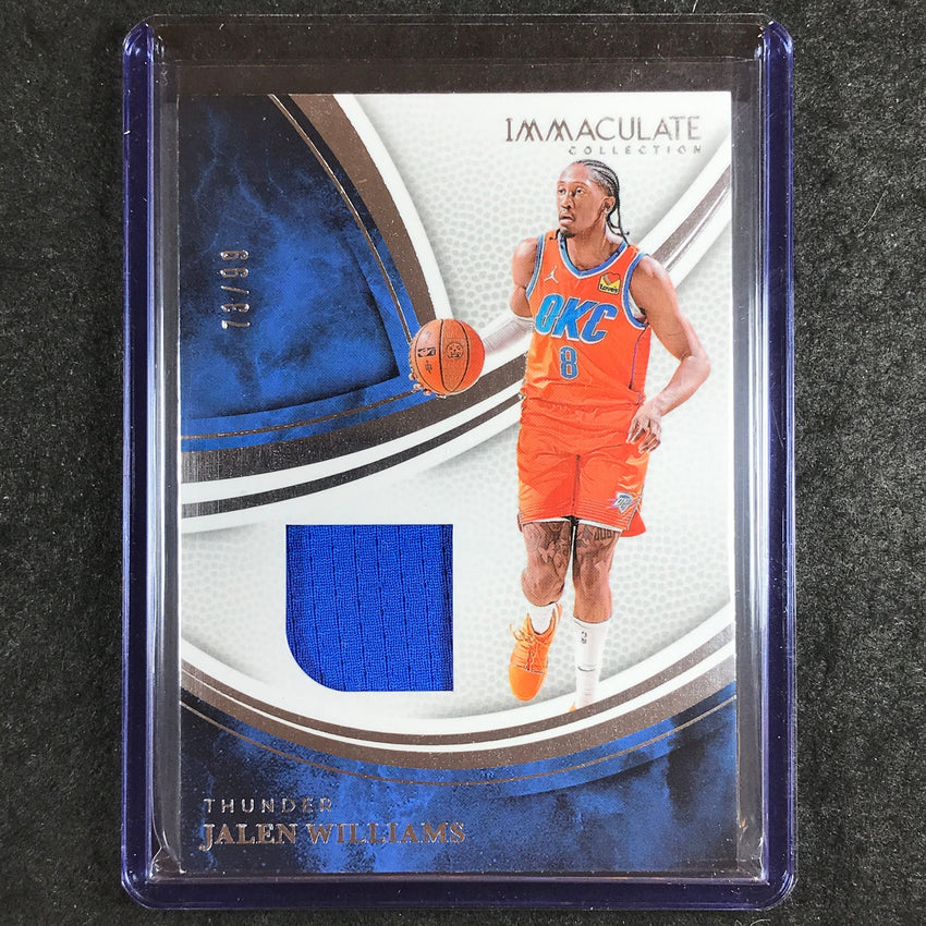 2024-25 Immaculate JALEN WILLIAMS Materials Jersey Relic 73/99