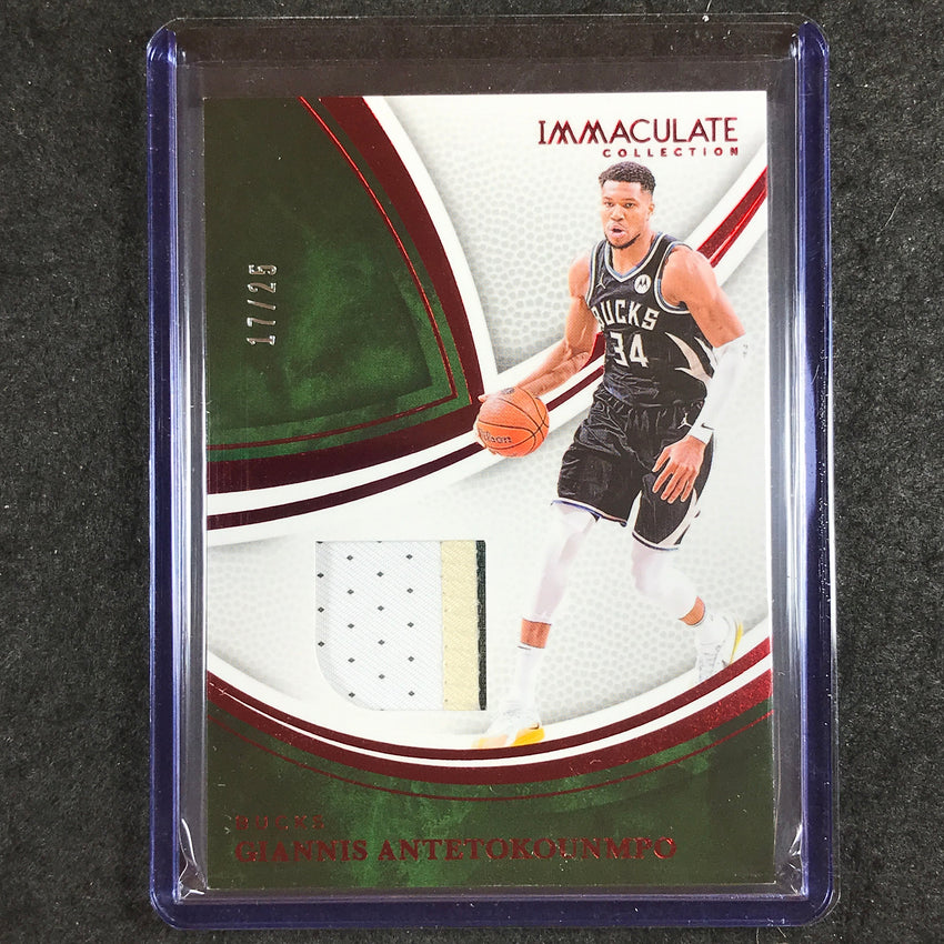 2024-25 Immaculate GIANNIS ANTETOKOUNMPO Materials Patch Relic Red 17/25