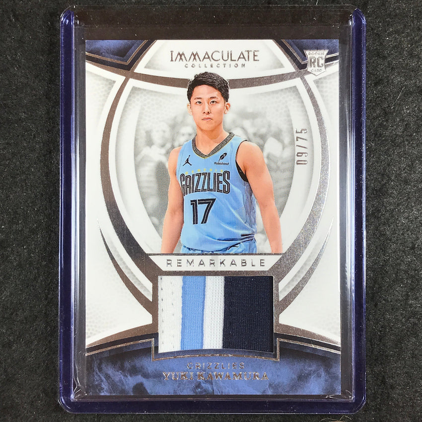 2024-25 Immaculate YUKI KAWAMURA Remarkable Rookie Jerseys Patch 9/75
